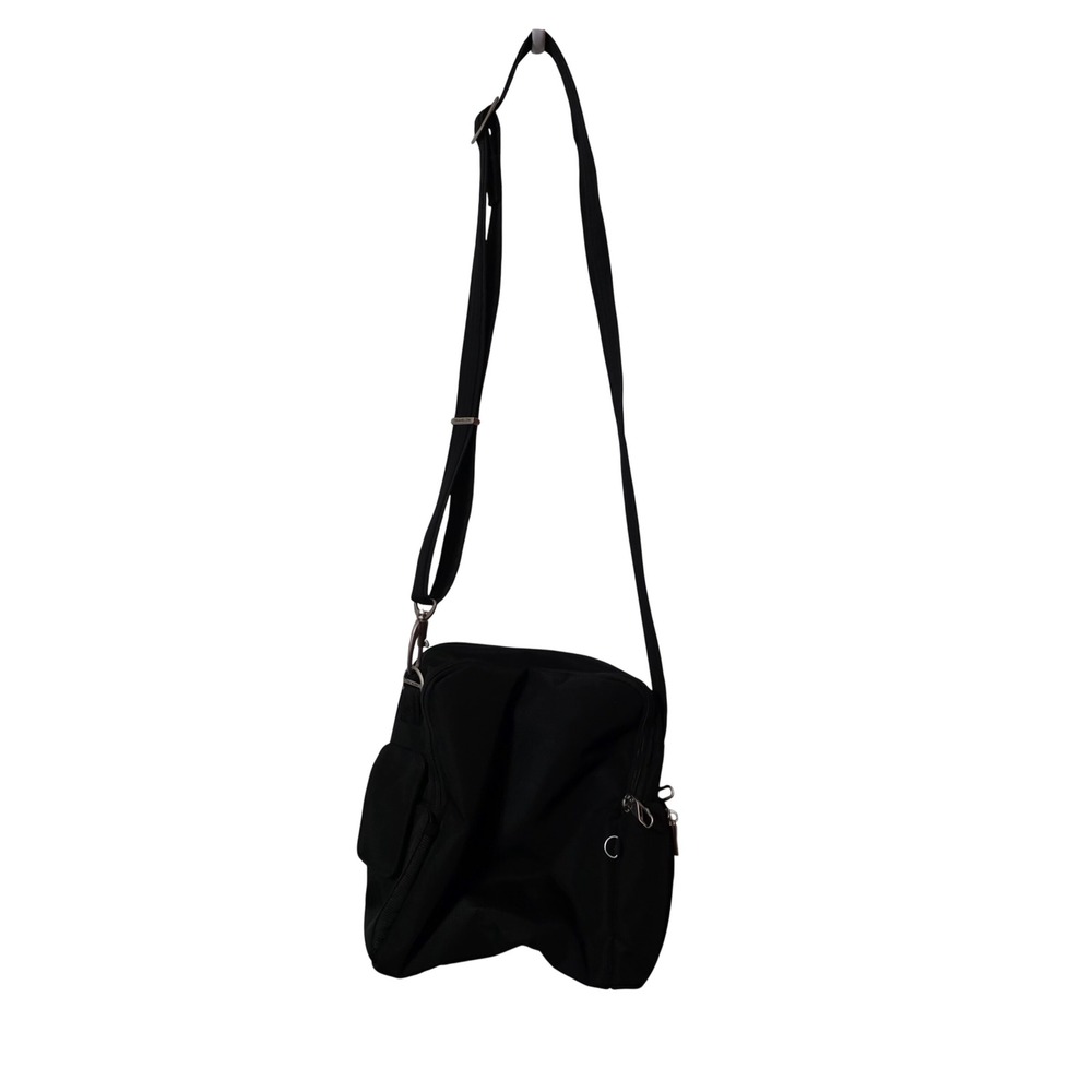 Travelon Black Nylon Anti-Theft Crossbody Bag Adjustable Strap Travel Purse - Picture 2 of 4